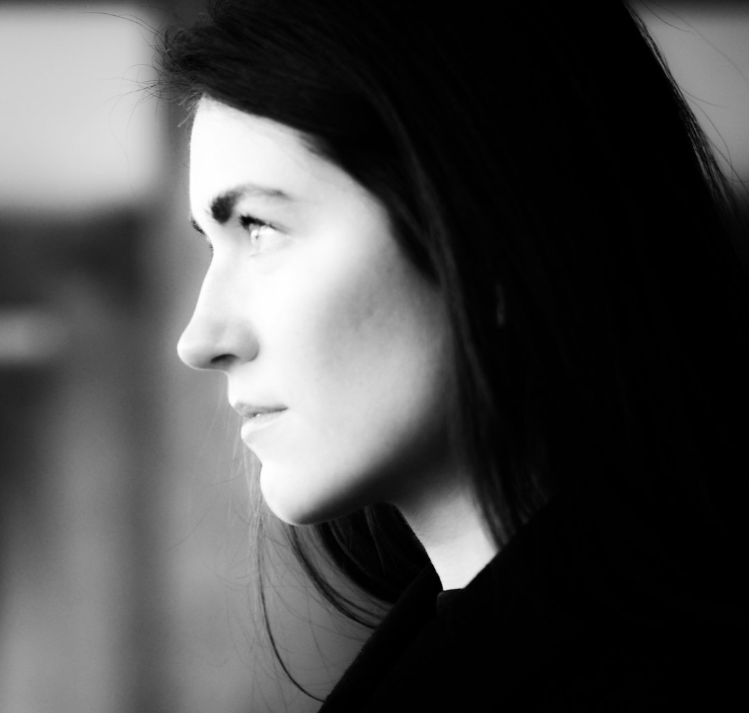 Portrait of a young Belgian woman media student